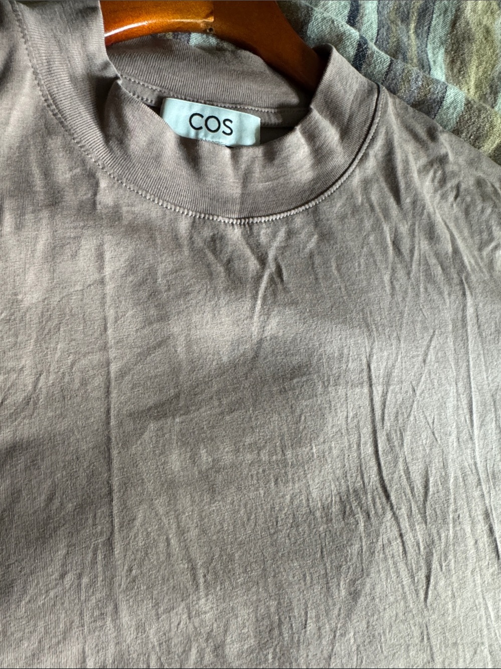 COS Cotton Mock neck Tee, NWOT, M - Picture 8 of 8